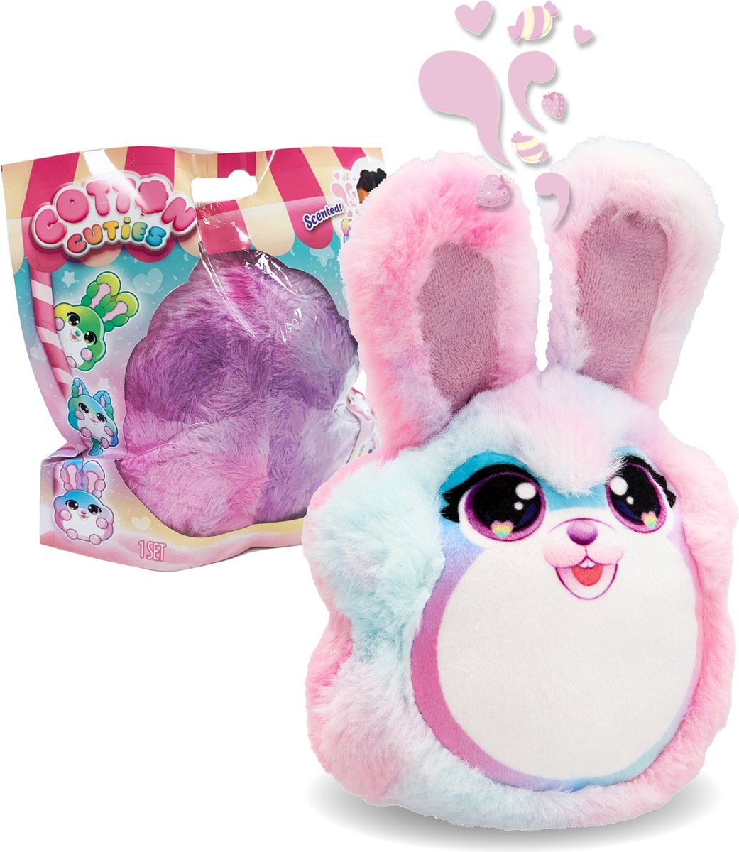 Spectron Cotton Cuties Mini - Abrazo de algodón de azúcar perfumado, 12 cm