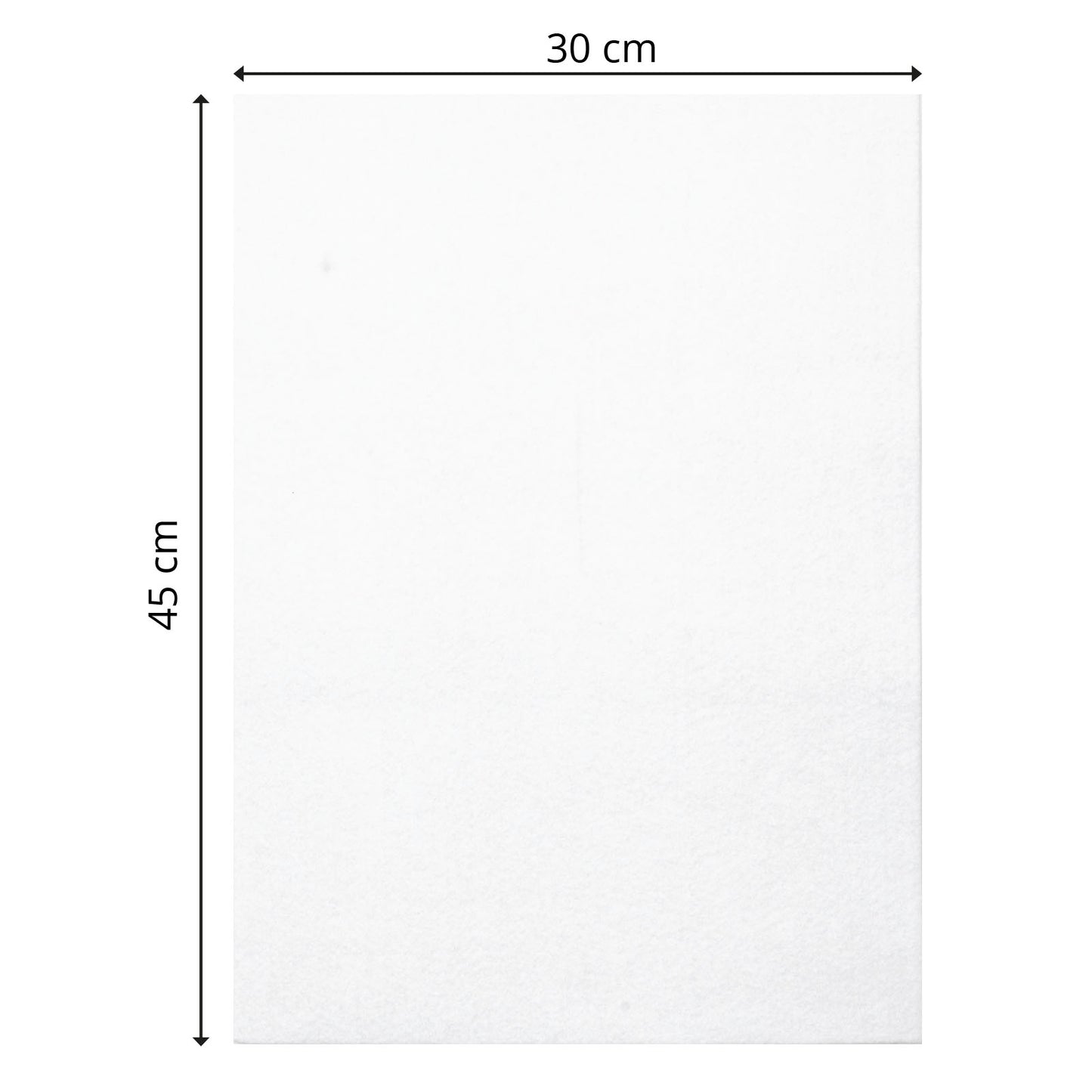 Vaessen creative • feltro 3,5 mm 30x45 cm bianco 1pz.