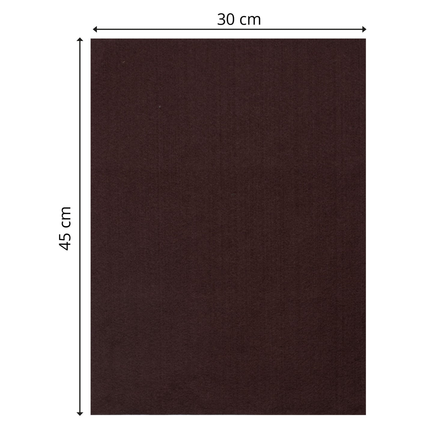 Vaessen creative • feltro 3,5 mm 30x45 cm marrone scuro