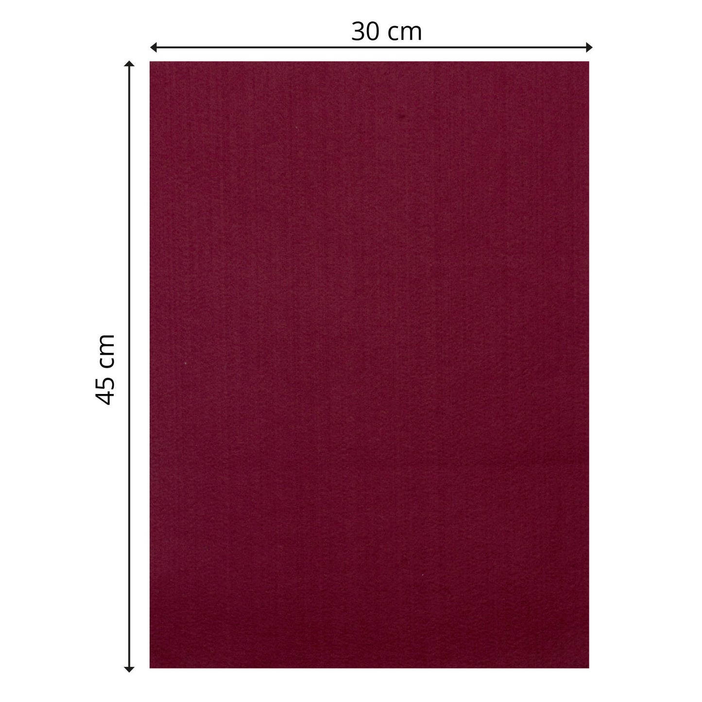 Vaessen creative • feltro 3,5 mm 30x45 cm rosso scuro