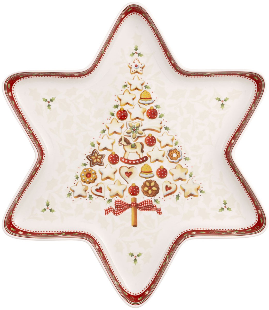 Merkloos sans marque villeroy boch winter bakery delight schaal ster large