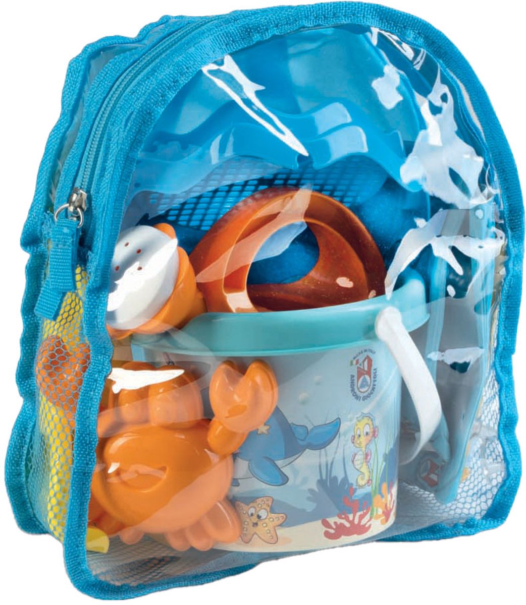 Zaino Androni con animali marini set da spiaggia, 6dlg.