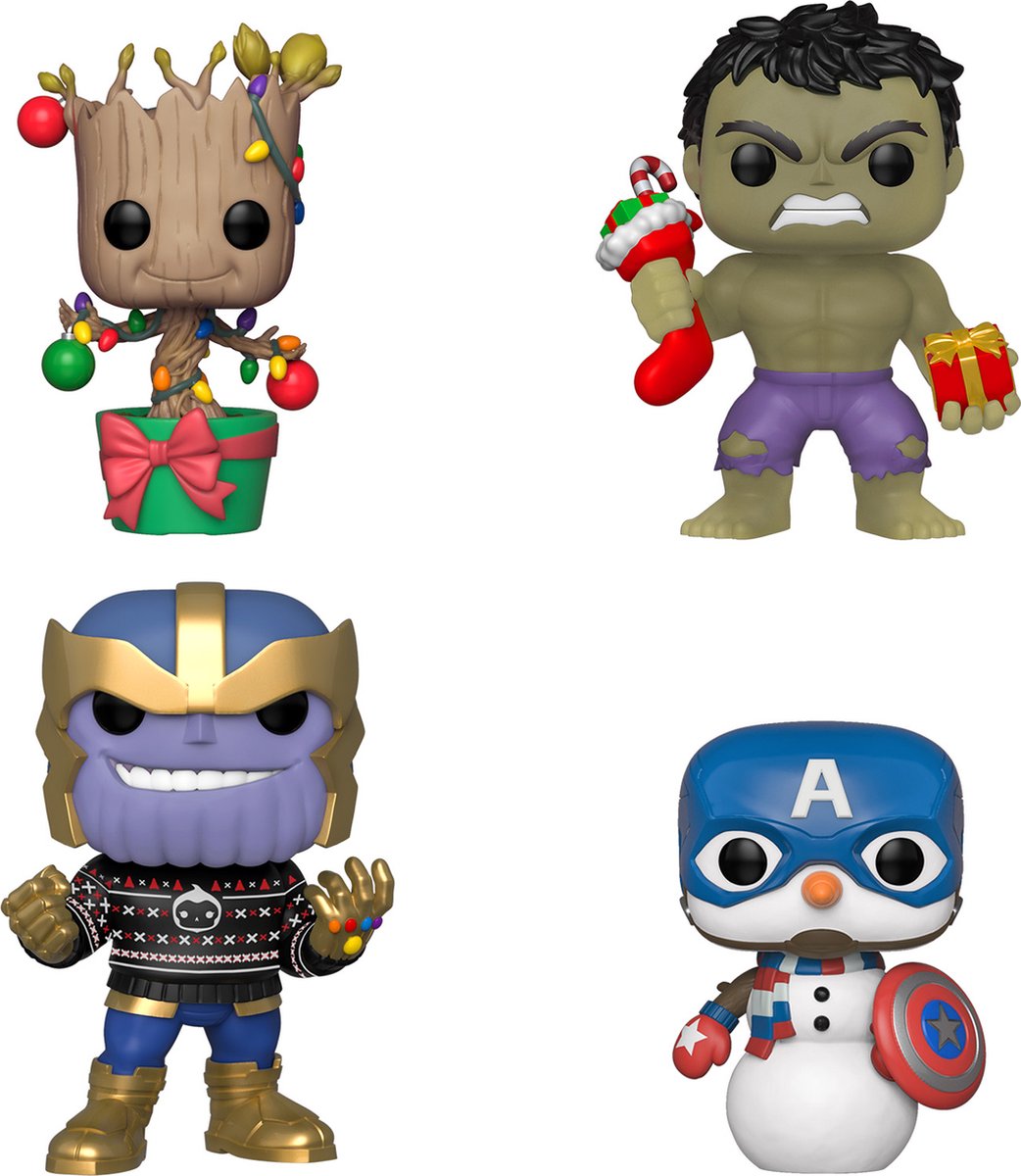 Funko pop Marvel: confezione da 4 per le vacanze
