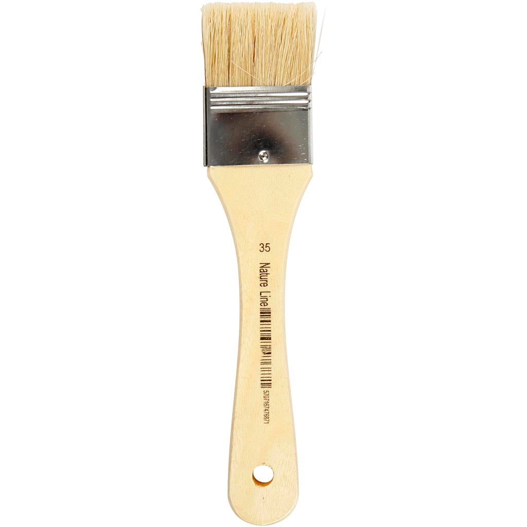 Pennelli per vernice e lacca Creative Company, l: 18,5 cm, l: 35 mm, piatti, 12 pezzi 1 scatola