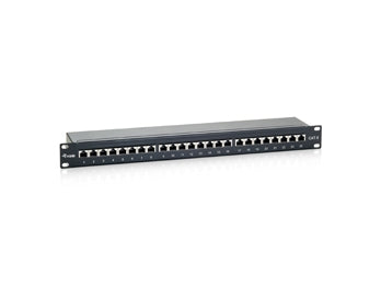 EQUIP EQUIP 326424 Cat.6 Panel de parche de 24 puertos 19 pulgadas 1U Negro