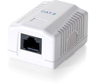 Equipaggiamento equipaggiamento 235211 Scatola montata su superficie 1-port Cat.6 non schermato, bianco