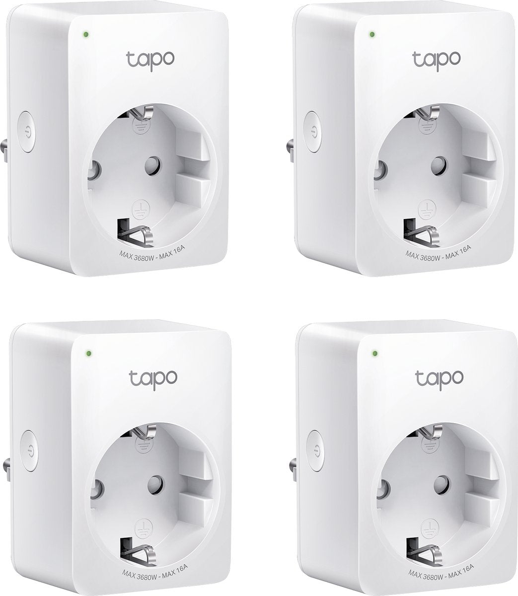 TP-Link Tapo P110 (paquete de 4) Mini enchufe wifi inteligente