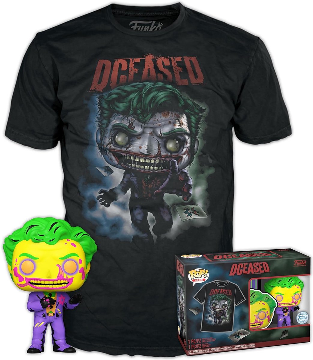 Funkopop! tee: dc comics - joker cc - l