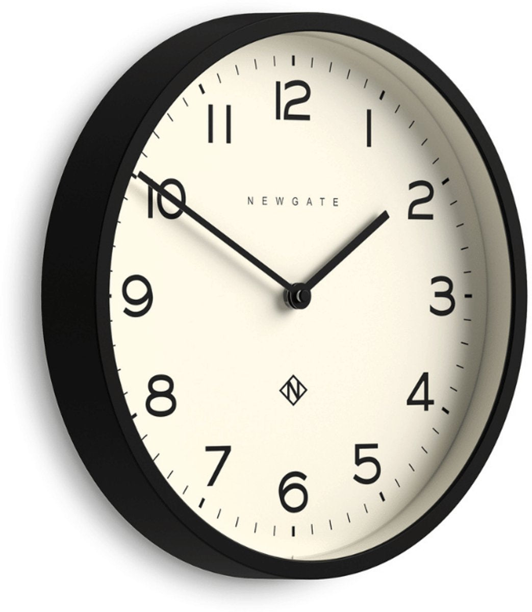 Newgate número cuatro eco - reloj de pared - negro