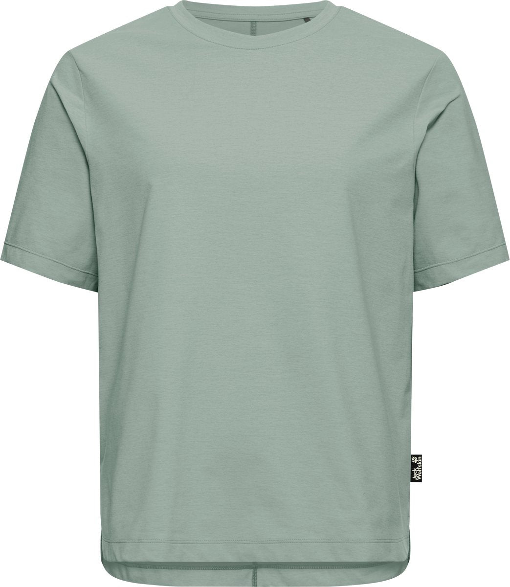 T-shirt da viaggio Jack wolfskin da donna - manica corta da donna - zinnia verde