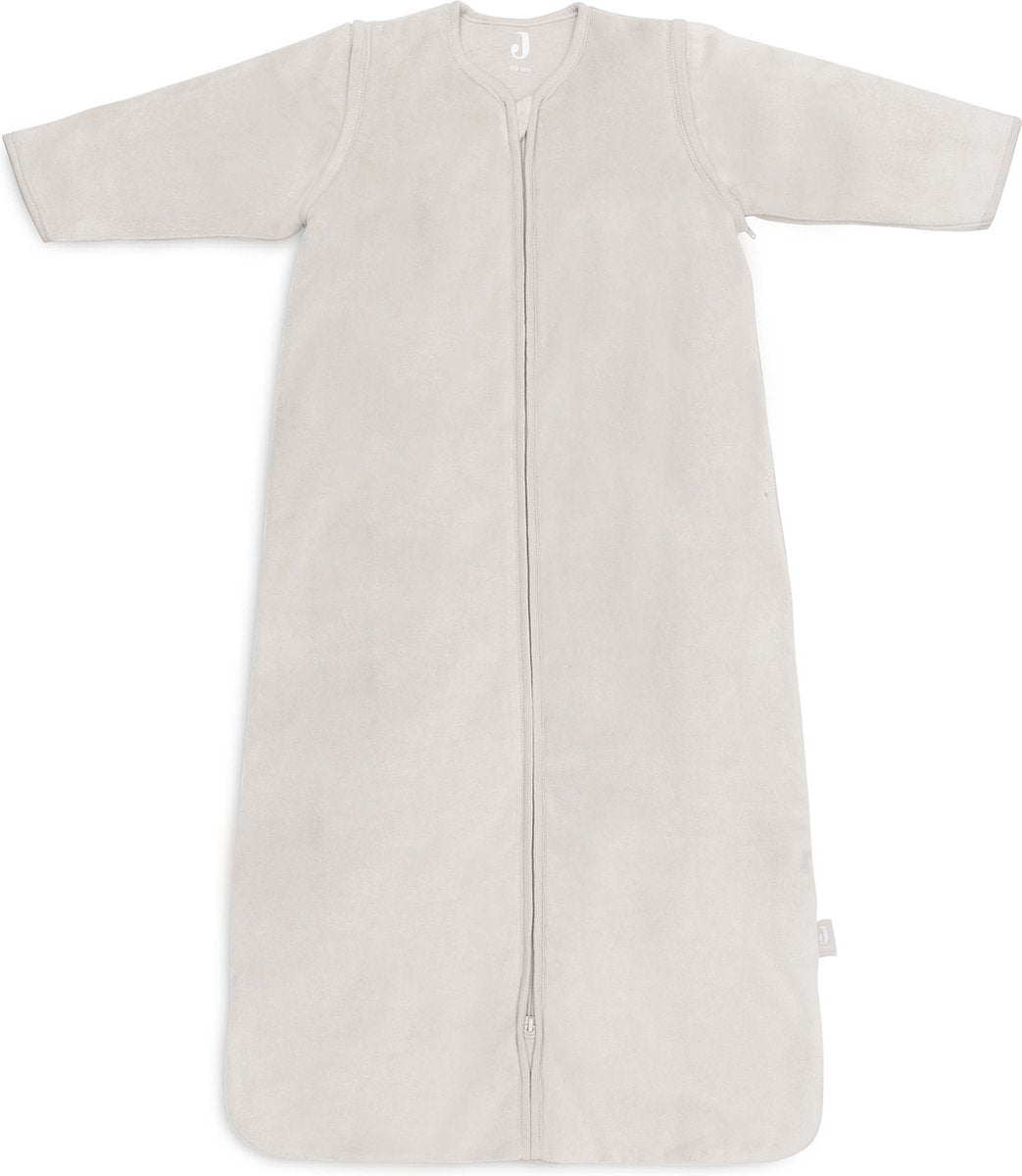Saco de dormir para bebé Jollein invierno con manga desmontable 110 cm terciopelo - turrón - saco de dormir de invierno