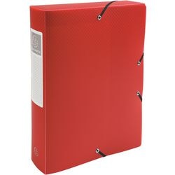 Caja de archivo exacompta 59885e a4 roja