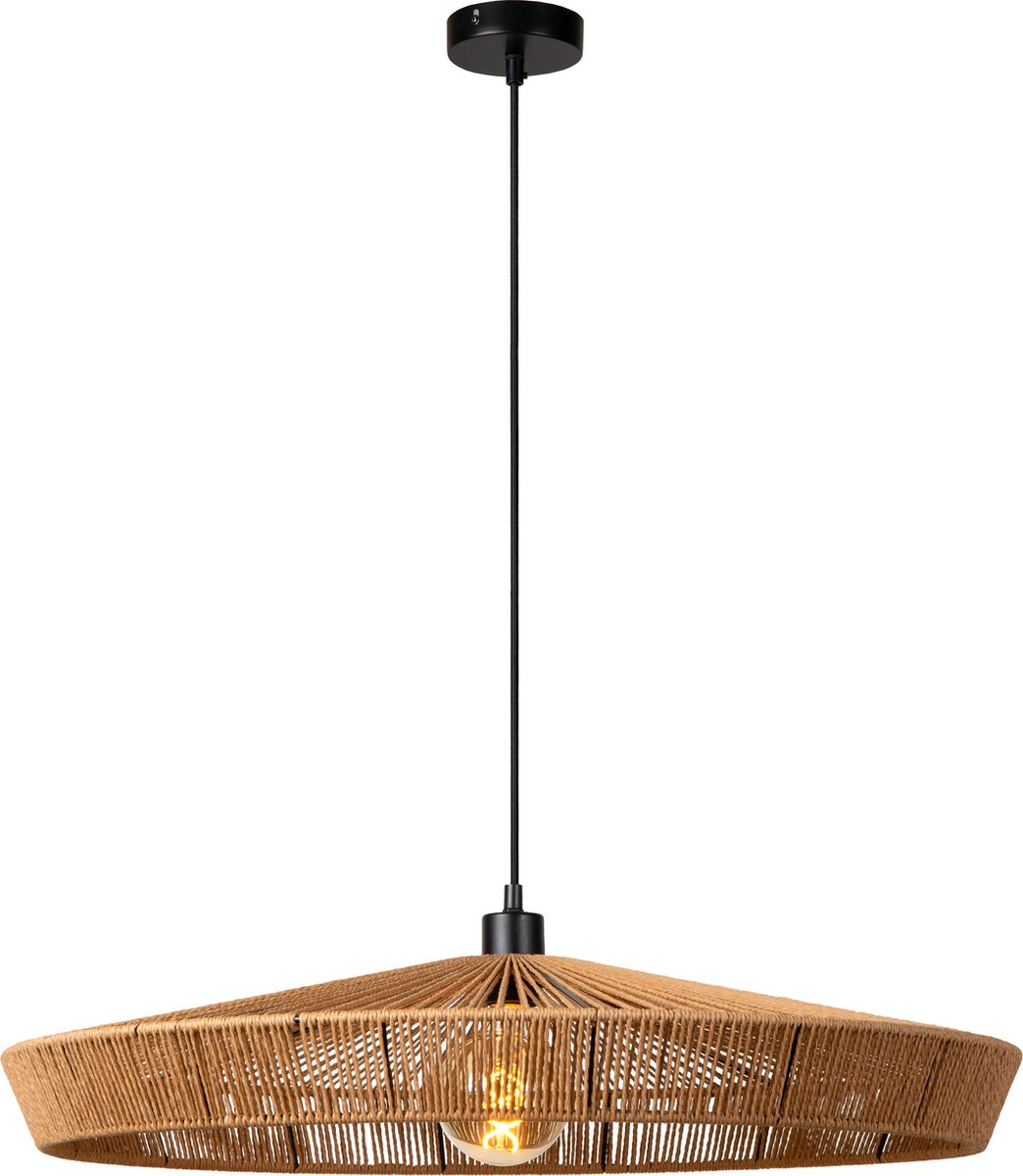 Lucide yunkai - hanglamp - ø 70 cm - 1xe27 - naturel - japandi