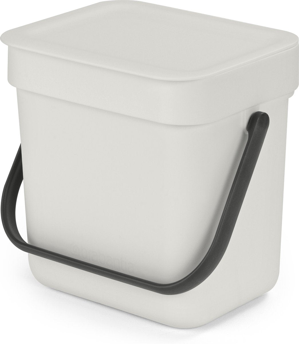 Brabantia Waste Bin Ordina Go 3L Grigio chiaro