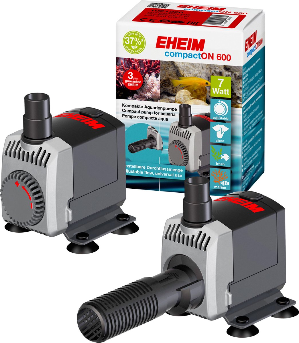 Pompa Eheim compacton 600 9,7x12x7,4 cm 250-600 l nero 250 l h