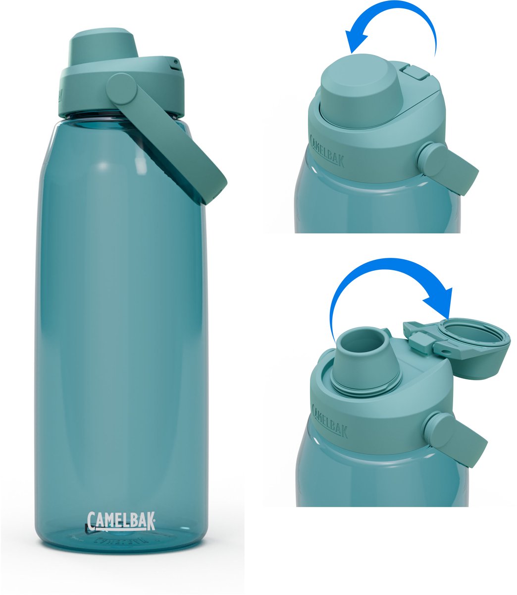 Camelbak thrive chug - botella para beber - 1,5 l turquesa (cala)