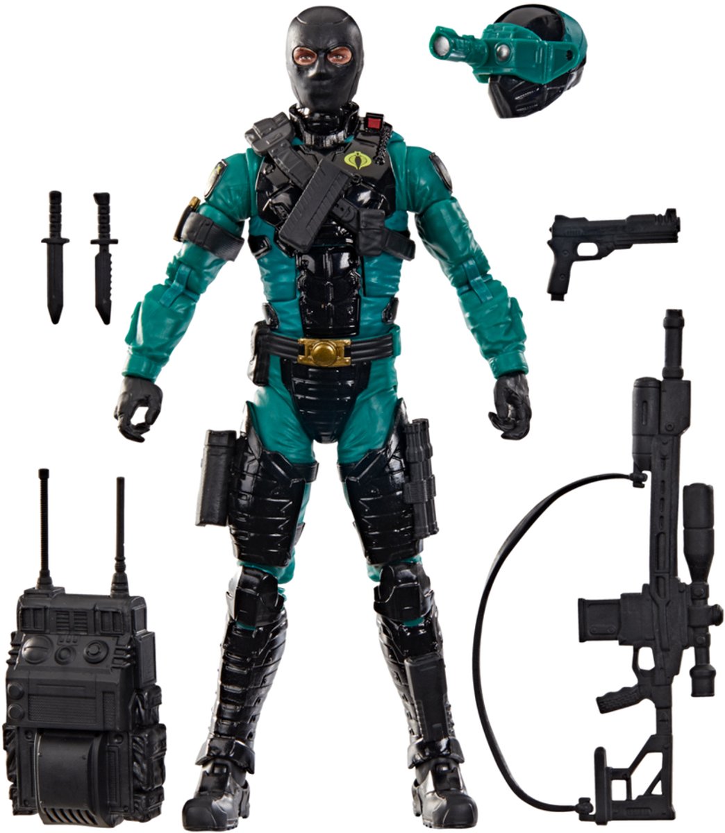Hasbro gi. joe - night-viper - figura classificata serie #187 15 cm