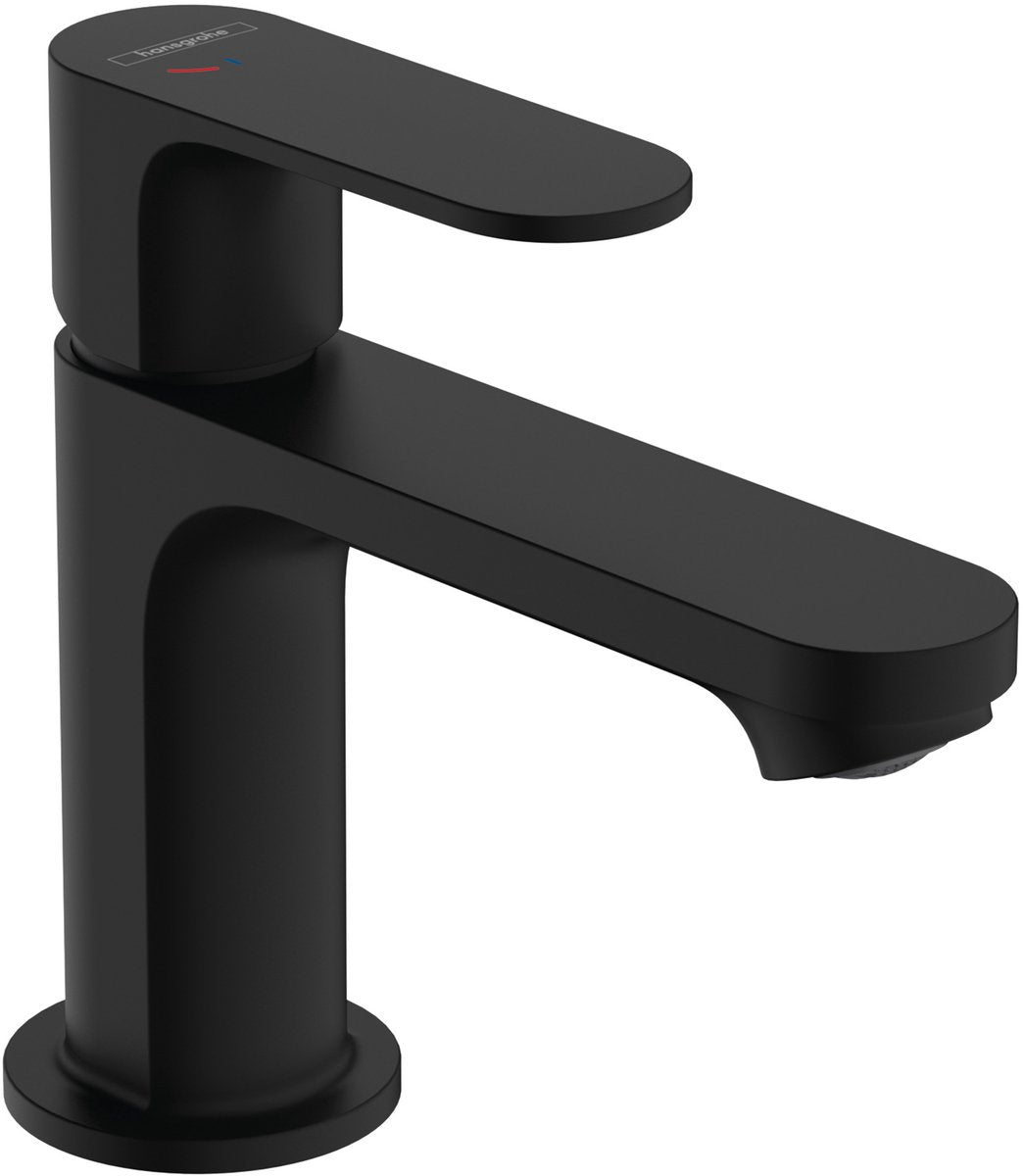 Hansgrohe rebris s - miscelatore per lavabo - funzionamento monocomando - cool start a risparmio energetico - con scarico automatico - dimensione 80 mm - nero opaco