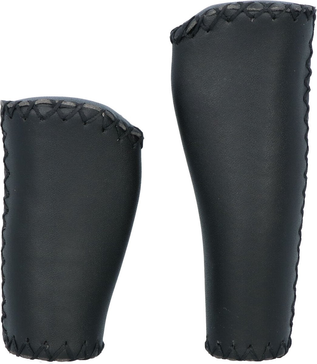 Maniglie bicicletta Dresco ergo pelle 135 92mm nero