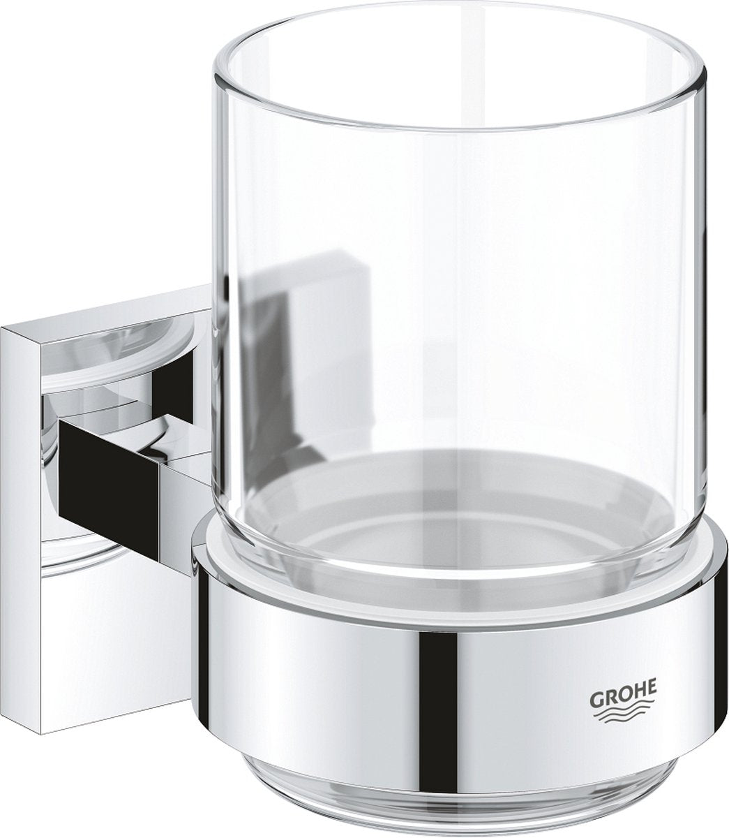 Bicchiere Grohe start cube con supporto - cromo 41097000