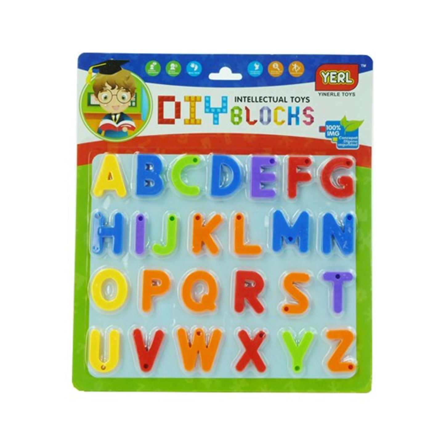 Aro play set letras magnéticas 26 piezas