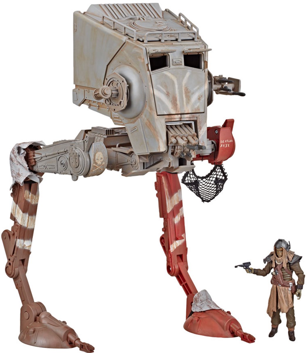 Hasbro star wars the mandalorian vehículo de colección vintage at-st raider vehículos klatooinianos
