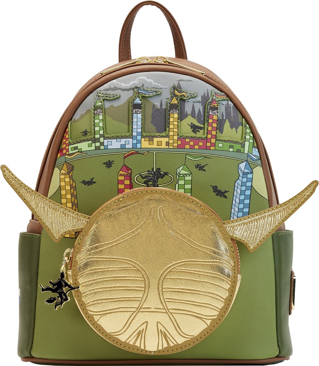 Loungefly mini zaino Harry Potter Boccino d'Oro Quidditch