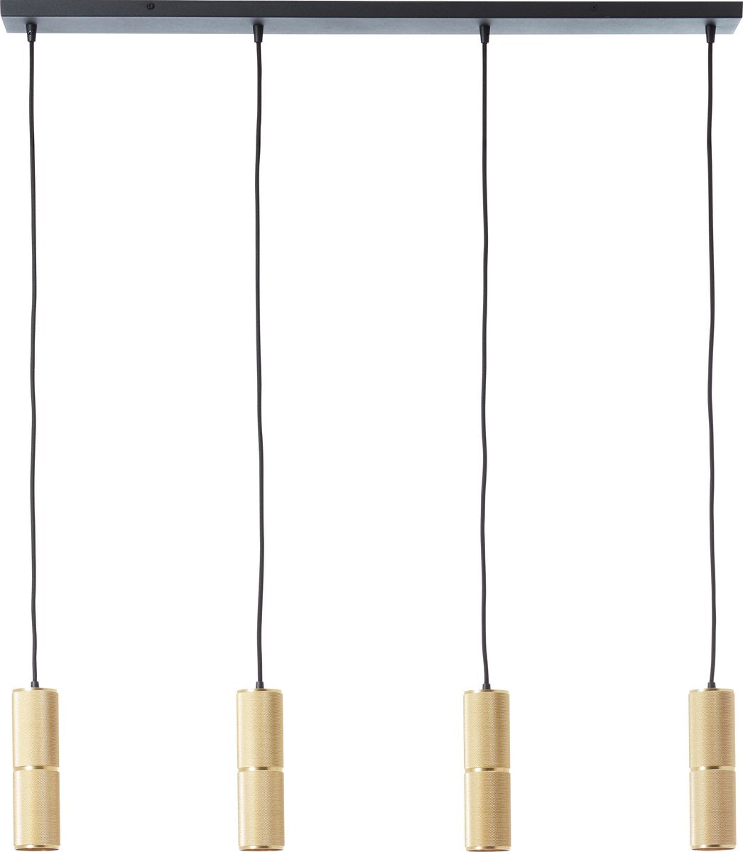 Brilliant marty - hanglamp - 4-lichts - led 4xgu10 - goud