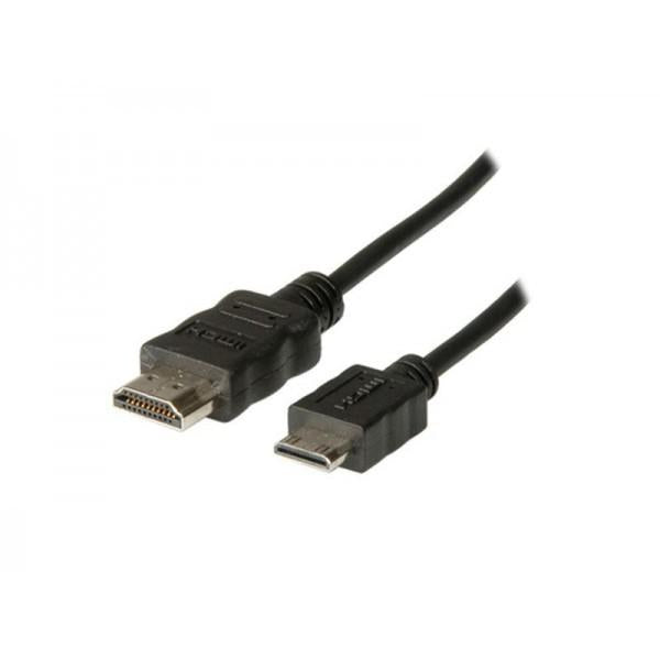 Adj adj adjkof21045579 al cable de alta velocidad HDMI A V, Tipo-A> Tipo C, M M, Proyectado, 2M, Negro
