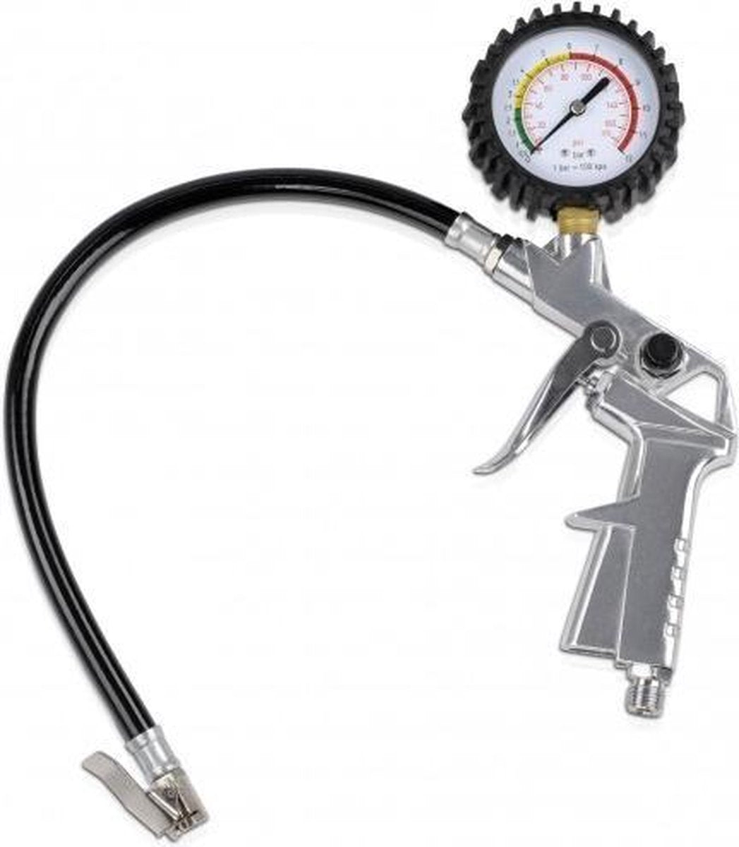 Powerplus powair0100 pneumatisch bandenvulpistool - max. druk: 6bar - incl. manometer