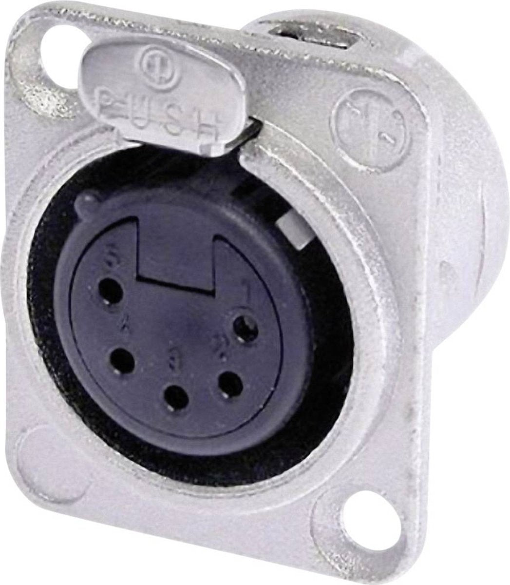 Neutrik nc5fd-l-1 conector xlr brida, contactos rectos número de pines: 5 plata 1 pieza(s)