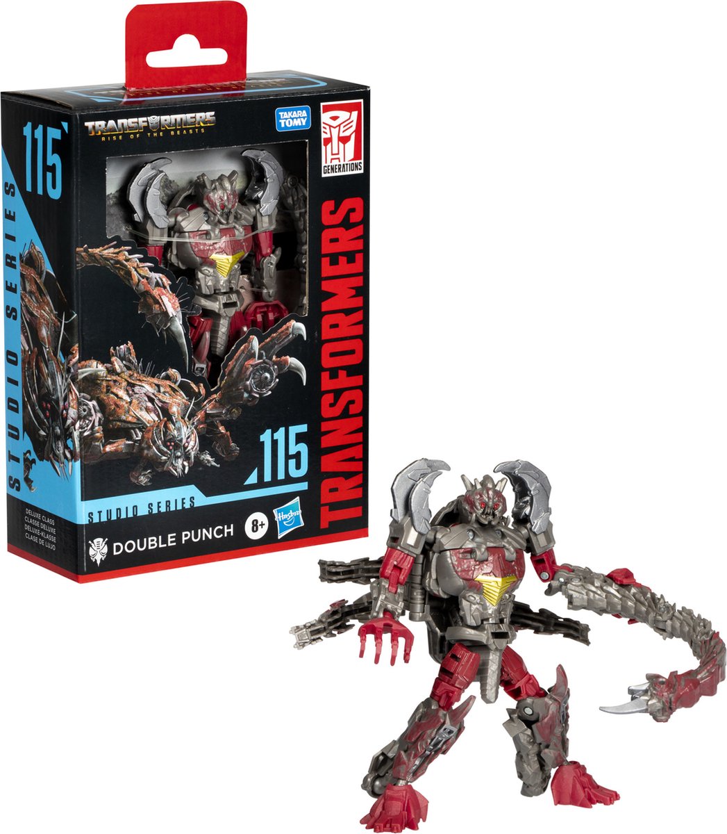 Transformers Hasbro: Rise of the Beasts Generations Studio Series Deluxe Class Action Figure Double Punch 11 cm action figure