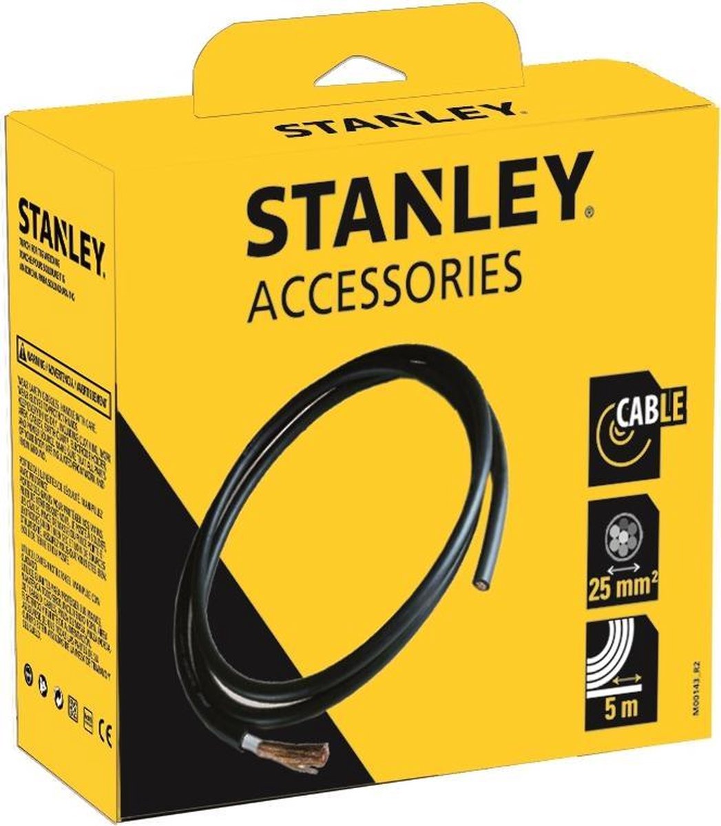 Cables de soldadura Stanley - 5m x 25mm²