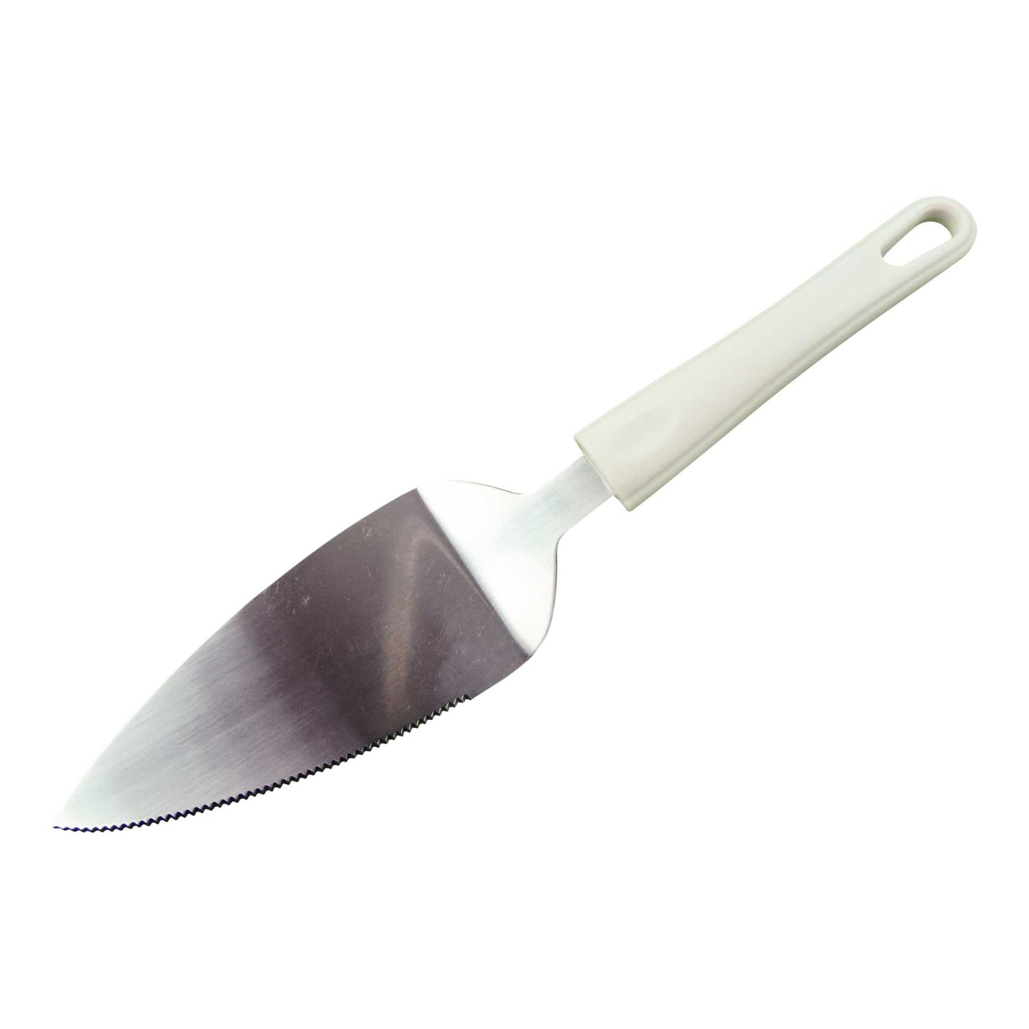 Aro houseware servidor de tartas cortador de tartas acero inoxidable mango blanco