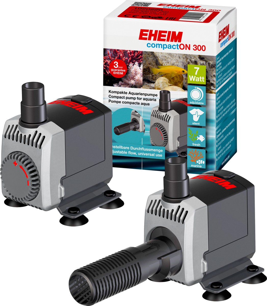 Eheim compacton 300 - pompa - 6,8x9,7x12 cm - nero - 300 l h