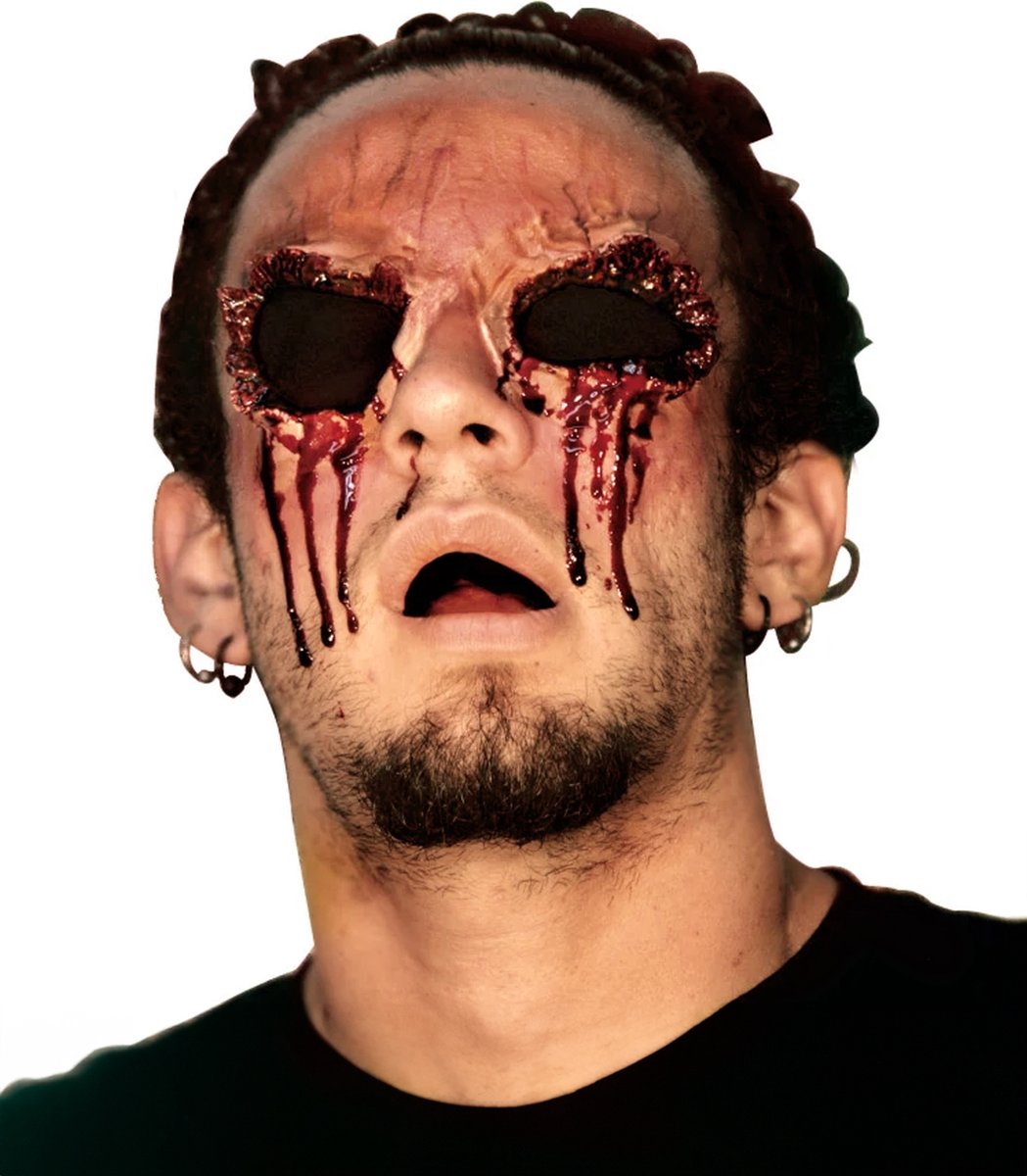 Vegaoo lesión falsa sin ojos para adultos halloween - pintura facial - talla única