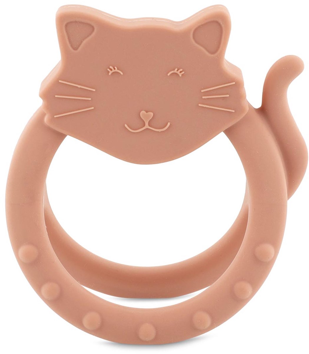 Trixie sensorische bijtring mrs. cat – 0m+ – 100% siliconen – ideaal voor doorkomende tandjes