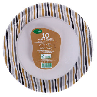Letreros rayas oro negro 22 cm 10 piezas