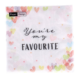 Duni Nucins Hearts favore 33x33 cm