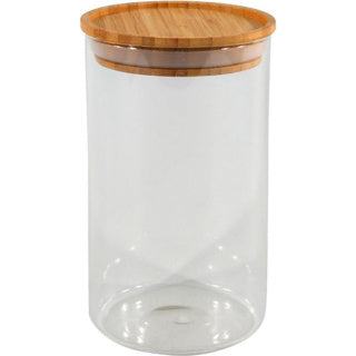 Stock jar 10x17.5 cm Tapa de bambú apilable