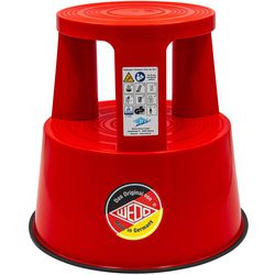 Sgabello wedo in plastica rosso