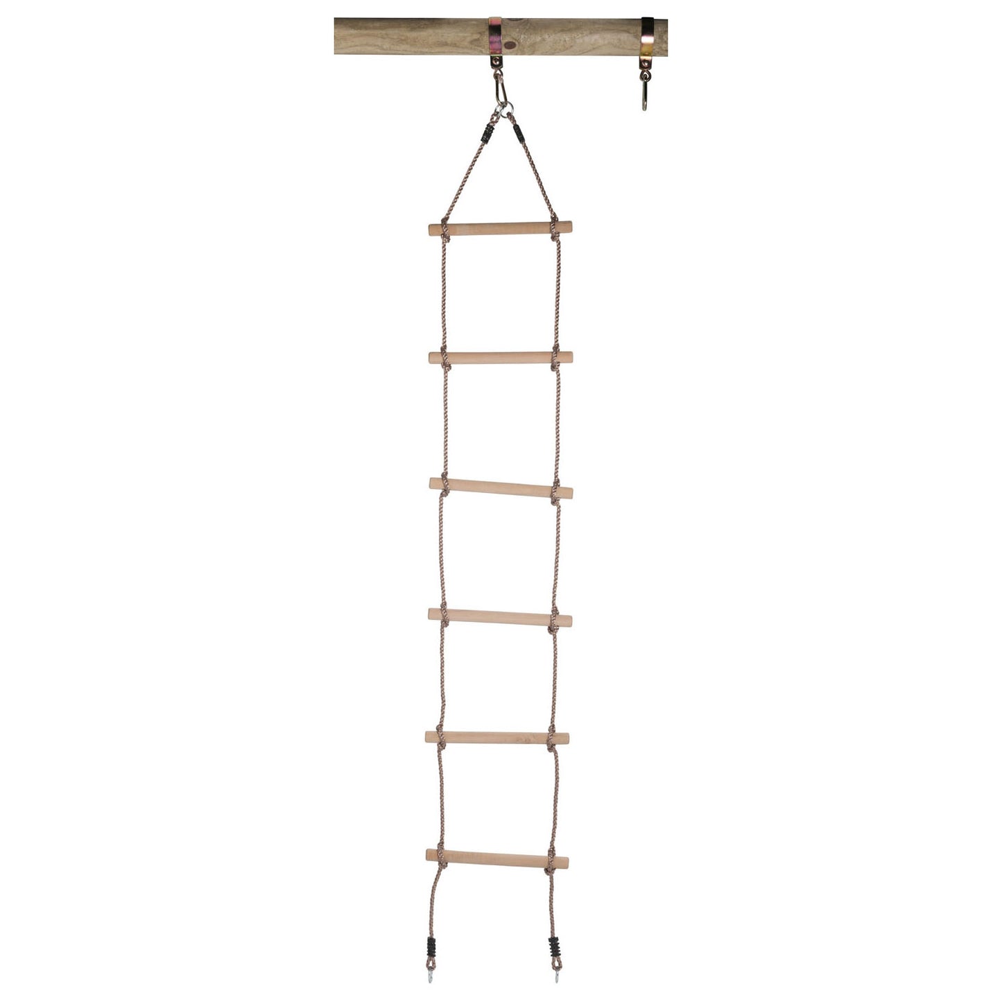 Swingking Swingking Corder con anillos para los ojos y 6 escalones de madera