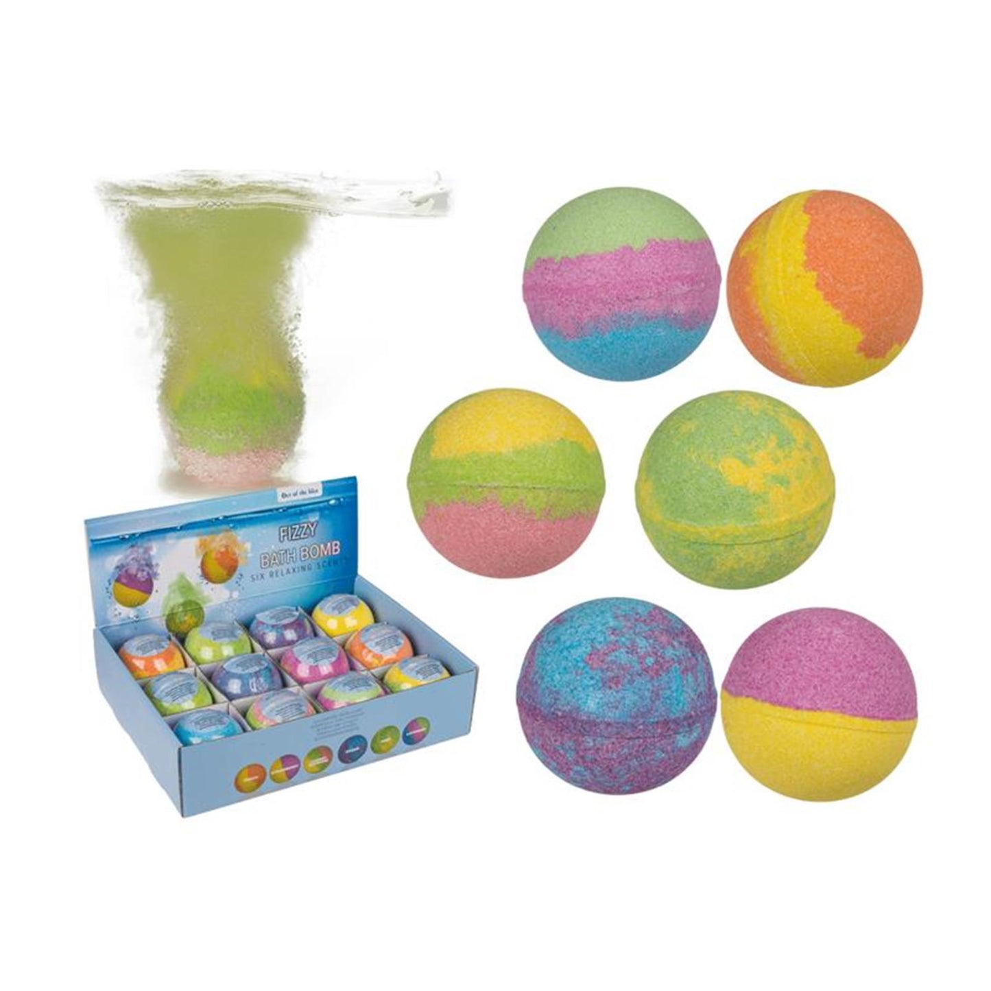 Out of the blue bomba da bagno frizzante colorata da 180 g