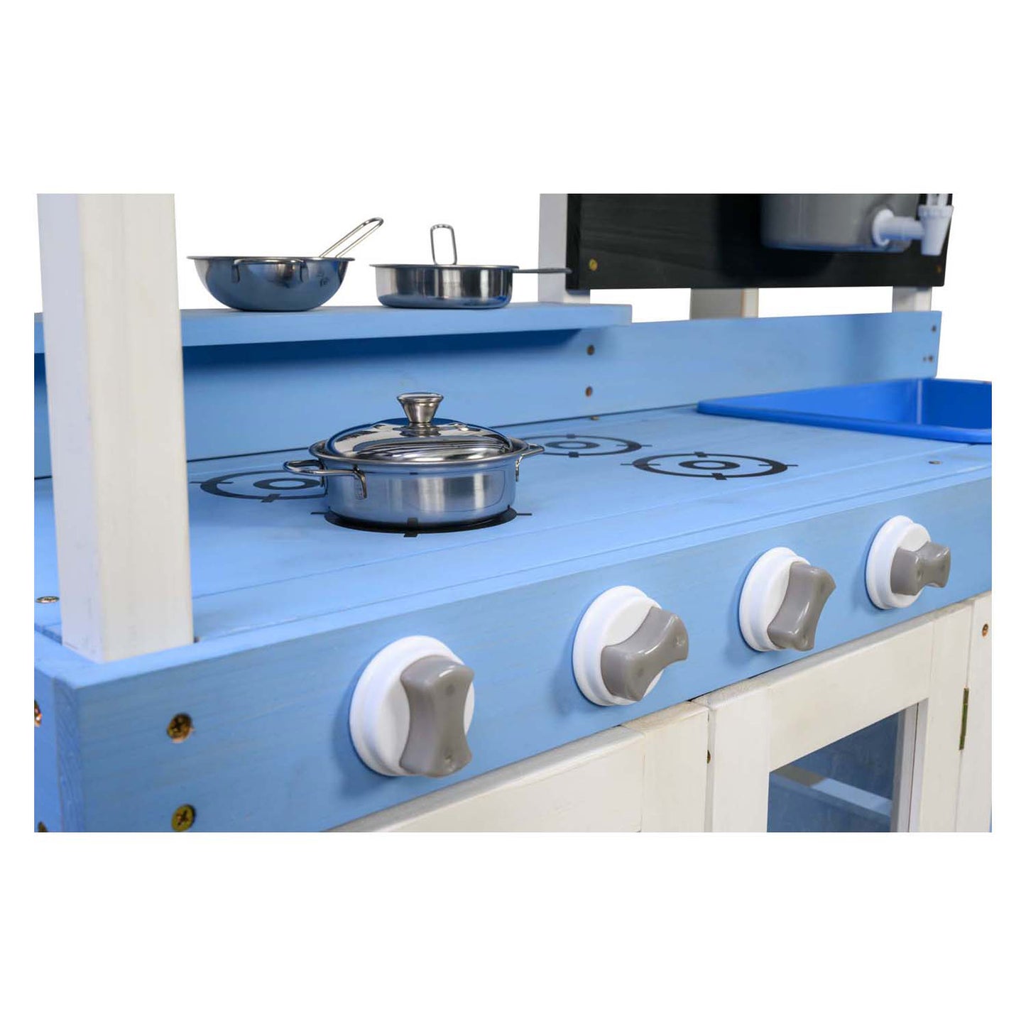 Cocina de barro de madera Swingking de lujo.