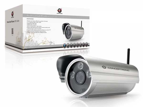 Concepttronic Concepttronic CIPCAM720ODWDR Wireless Network Cloud Camera da esterno, RJ45, 1,3 MP, F = 3,6 mm, F = 2,0, WDR