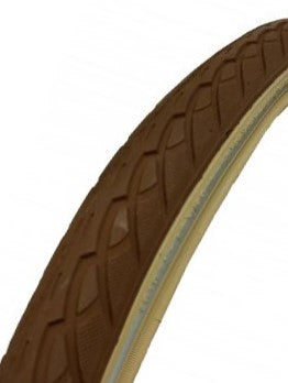 Deli Tire Tire 28x1.75 47-622 Reflexión de interruptores de crema marrón
