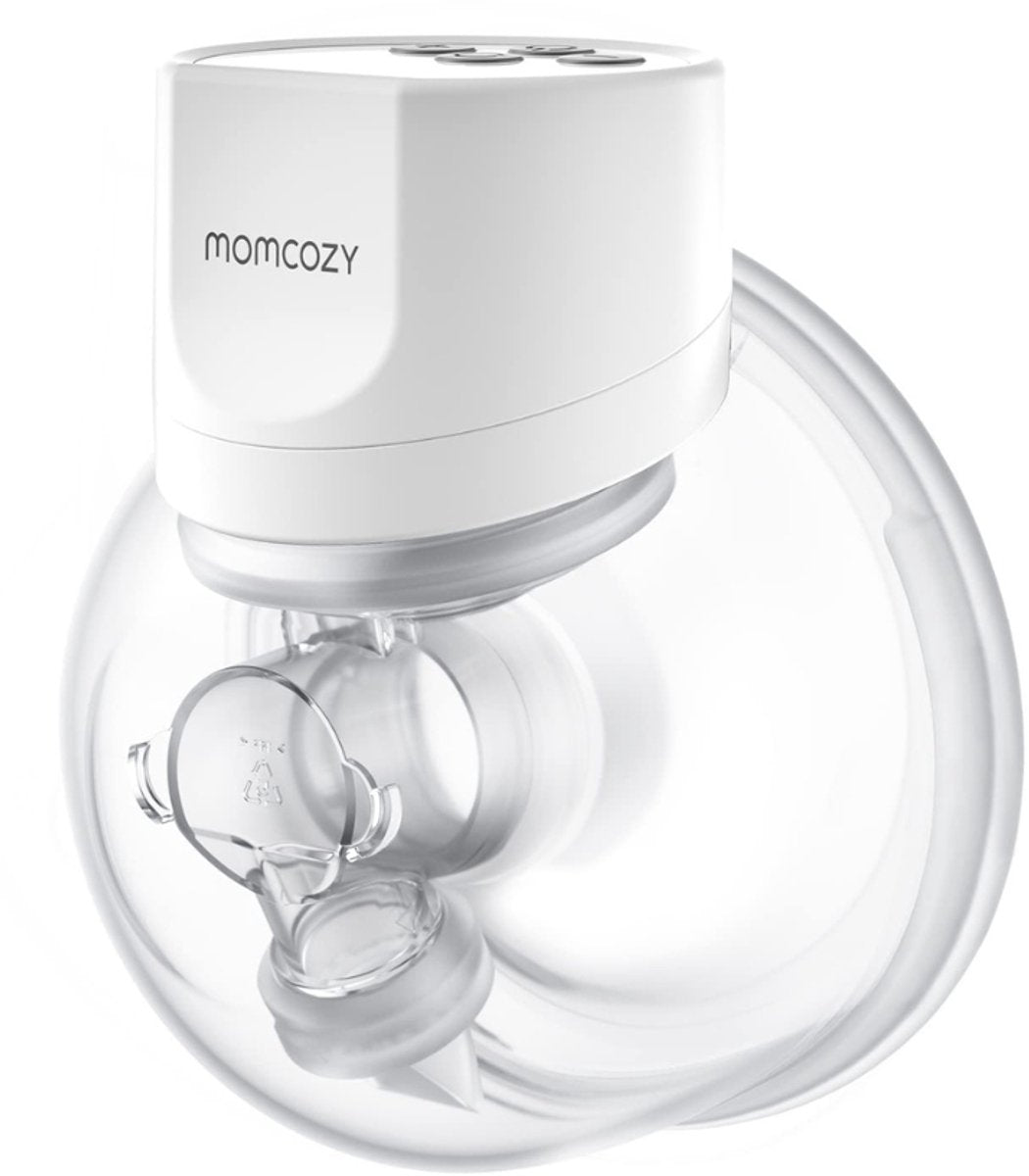 Momcozy s12pro handsfree borstkolf - 1 stuk - extra stil en compact - elektrisch - oplaadbaar - wit