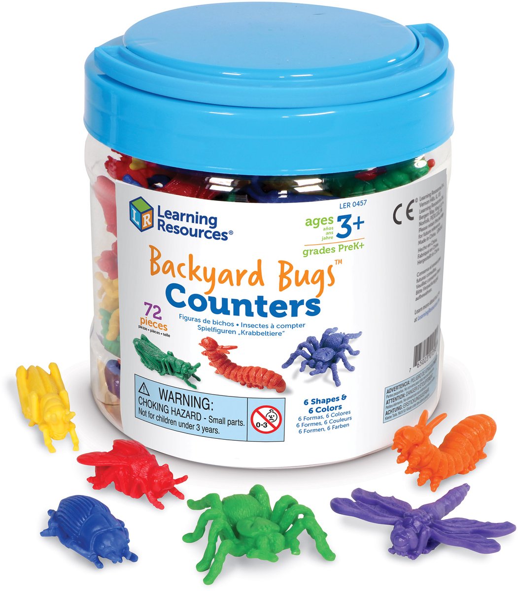 Risorse didattiche contatori Backyard Bugs™ (set da 72) - 1+
