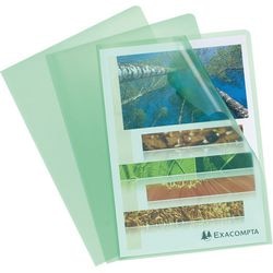 Carpetas en L hetzel 56113e verde PVC a4