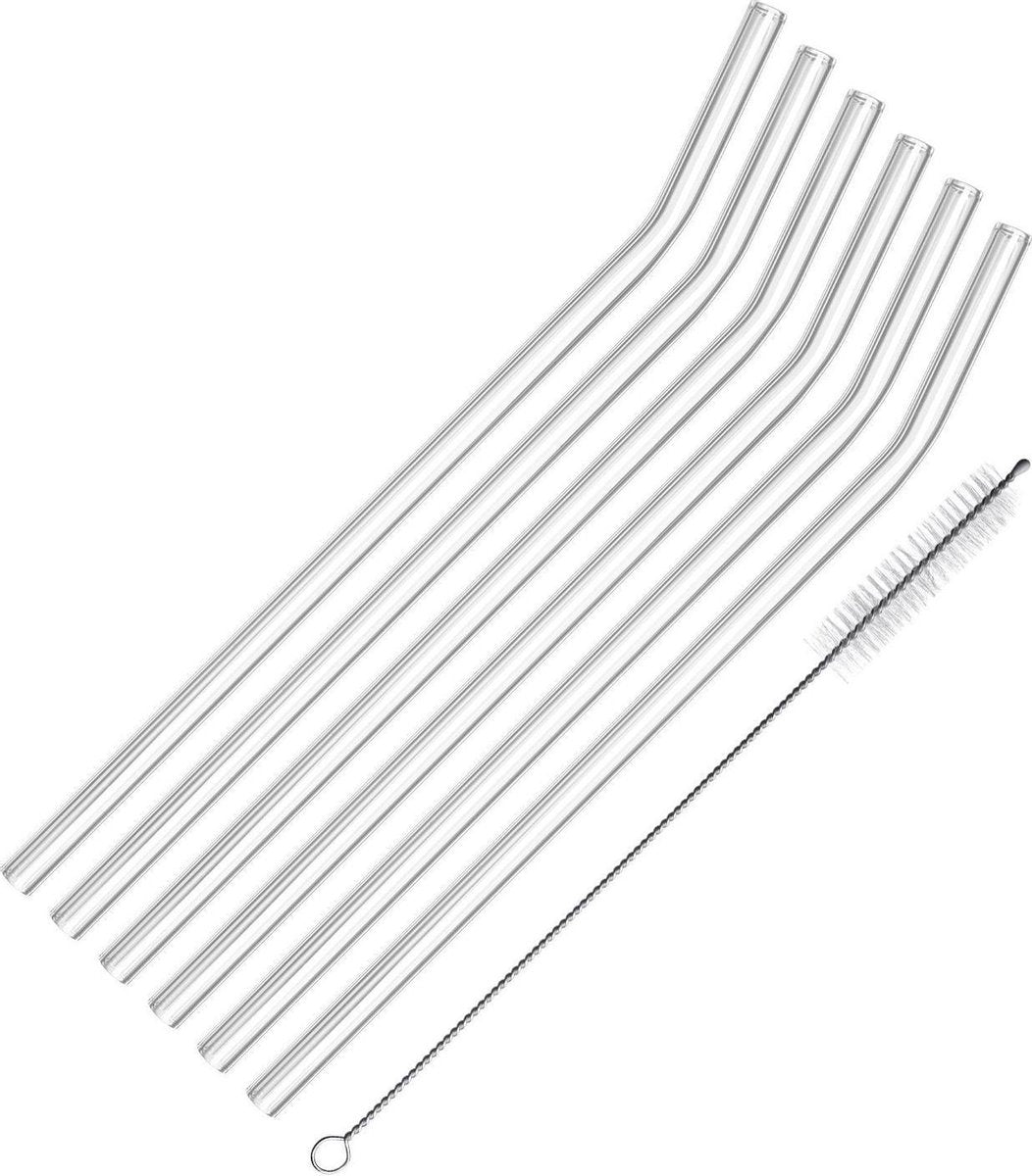 Pajitas Westmark - vidrio curvado - 6 piezas, 62642260
